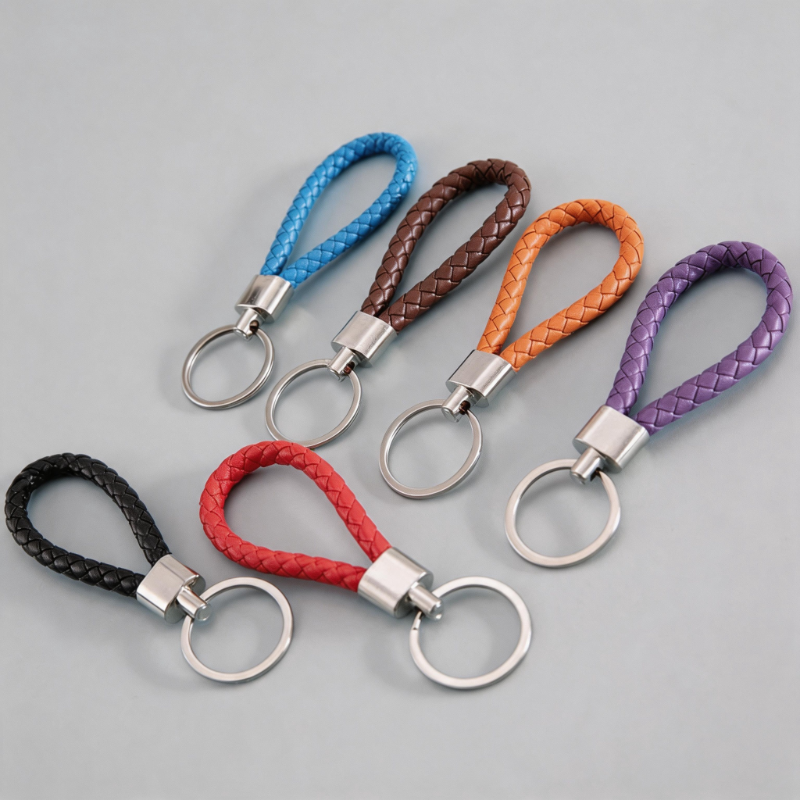 Braided PU Keychain