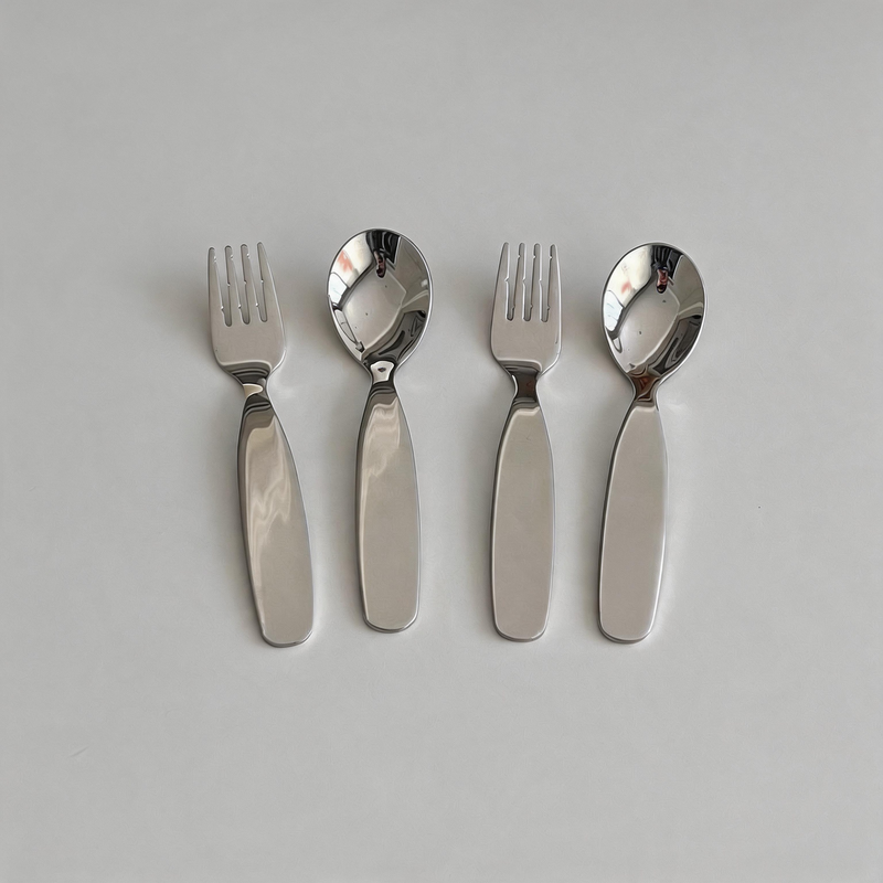 304 Stainless Steel Kids Spoon & Fork Set