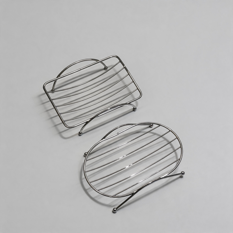 Minimalist Stainless Steel Double-Layer Soap Dish Tray