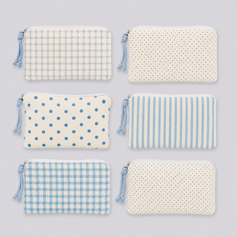 Polka Dots Patterned Cotton Daily Fashion Bag