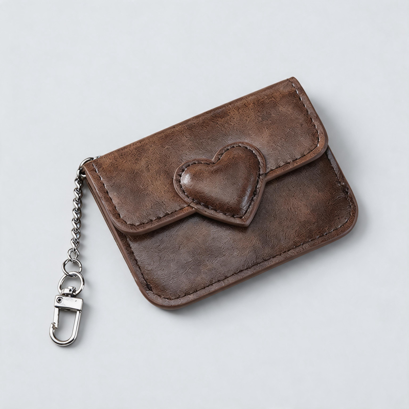 Heart Snap Card Pouch