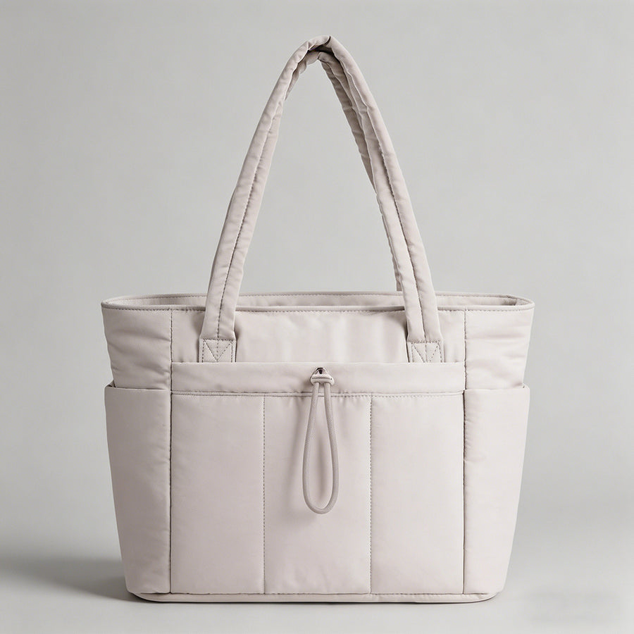 Multi-Pocket Quilted Tote Bag - Shopdayla Wholesale - #5826