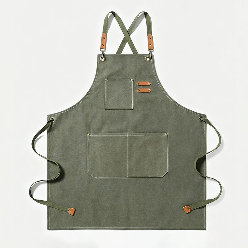 Cross‑Back Thick Canvas Apron