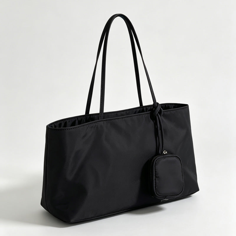 Wide Tote Bag Round Pouch