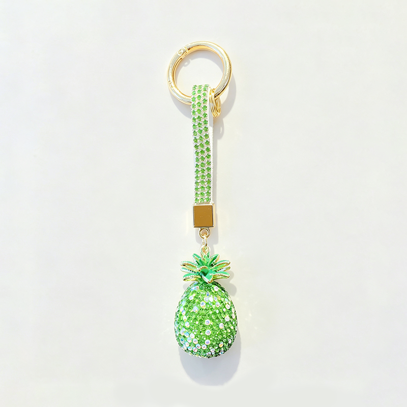 Pineapple Pendant Wrist Strap Keychain