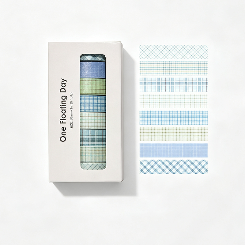 Plaid Grid Washi Tape Set