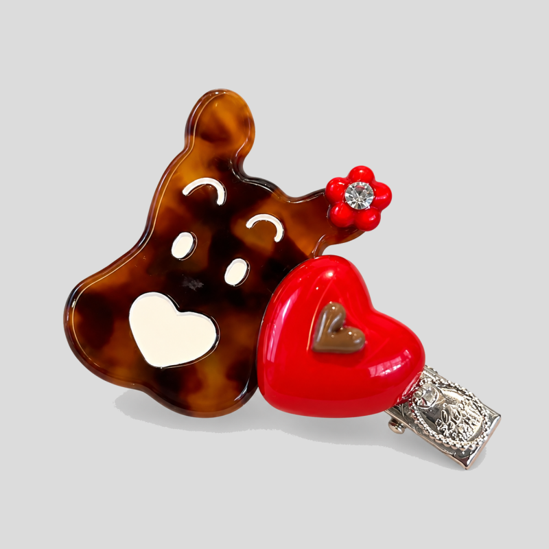 Puppy Heart Duckbill Hair Clips