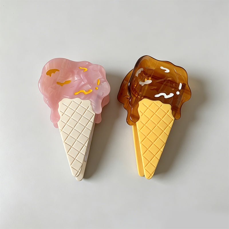 Fun Ice Cream Cone Hair Claw - Shopdayla Wholesale - #9042