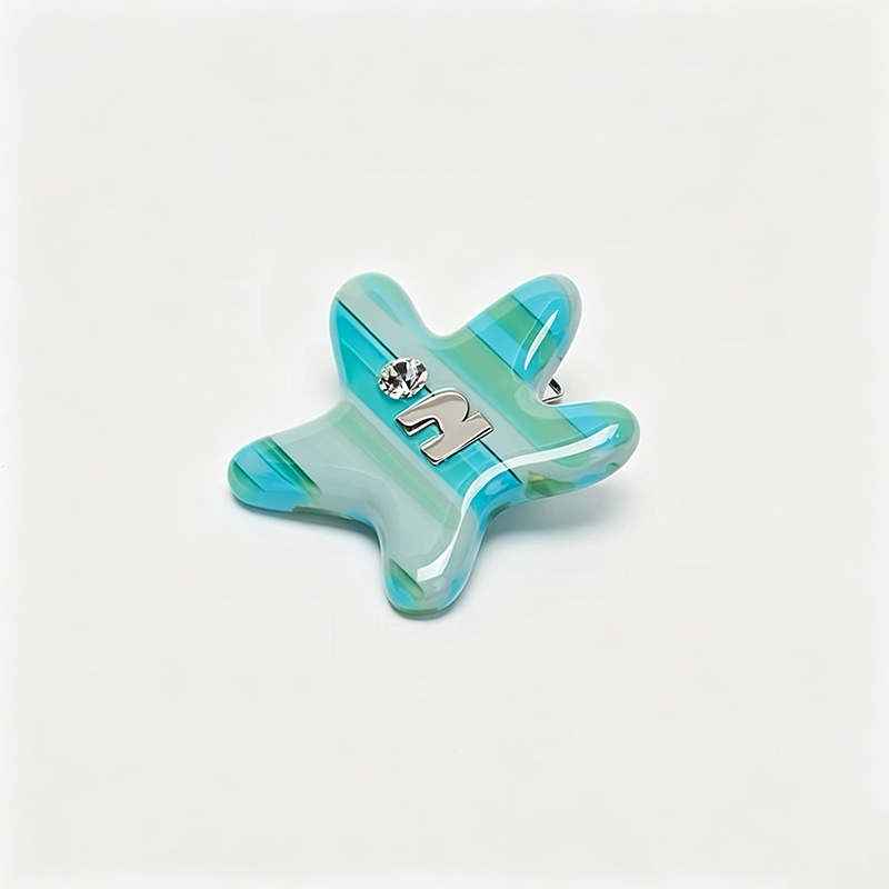Starfish Shape Rhinestone Hair Clip