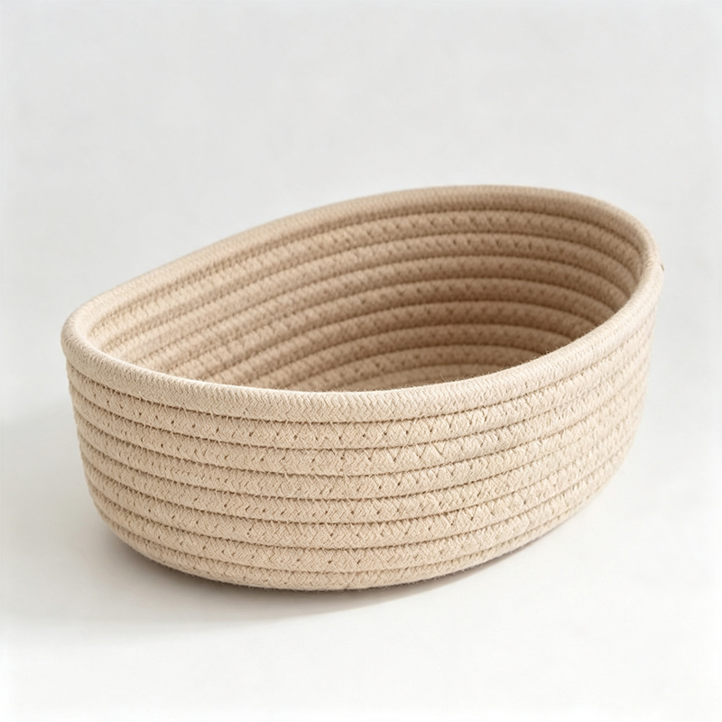 Oval Cotton Rope Woven Storage Basket
