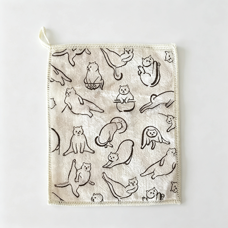 Cat Pattern Dish Cloth