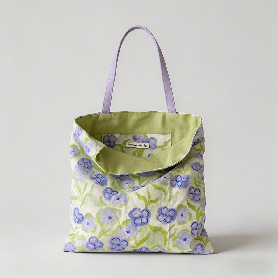 Reversible Floral Print Canvas - Shopdayla Wholesale - #0514