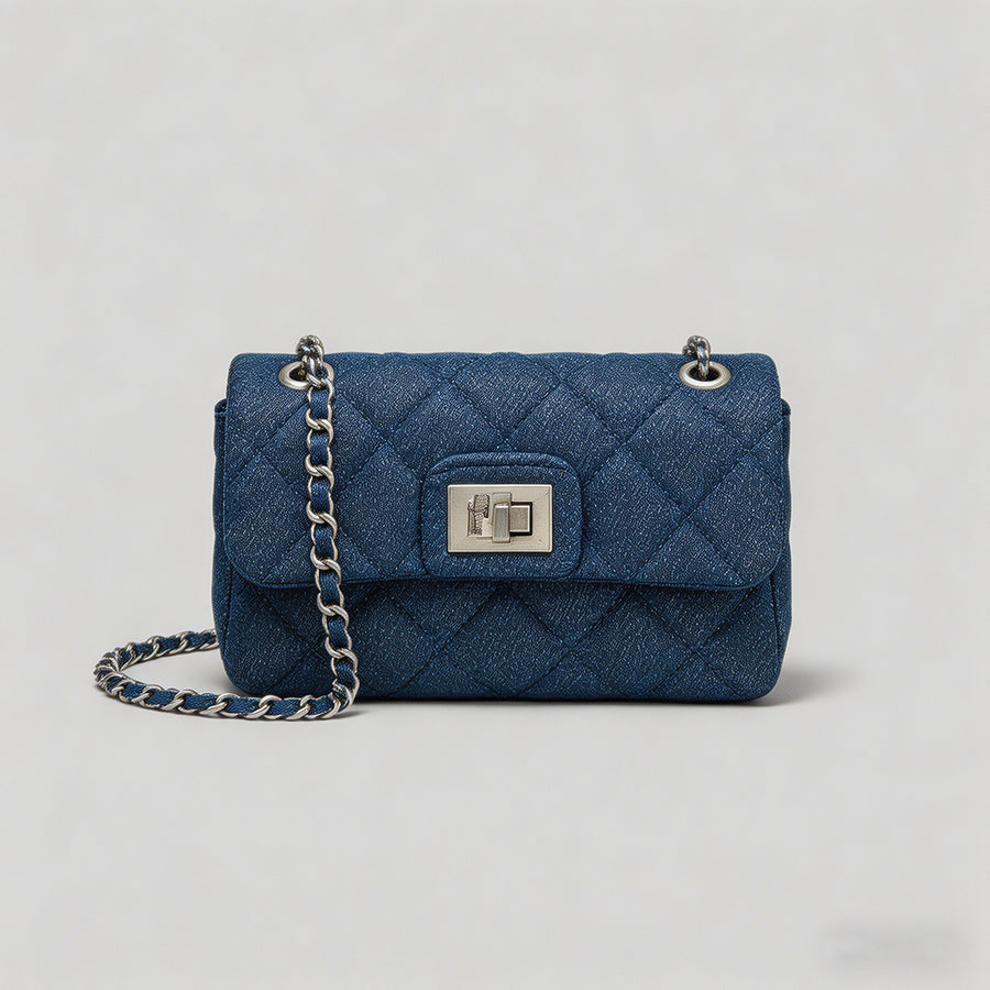 Vintage Quilted Denim Chain Cr - Shopdayla Wholesale - #0082