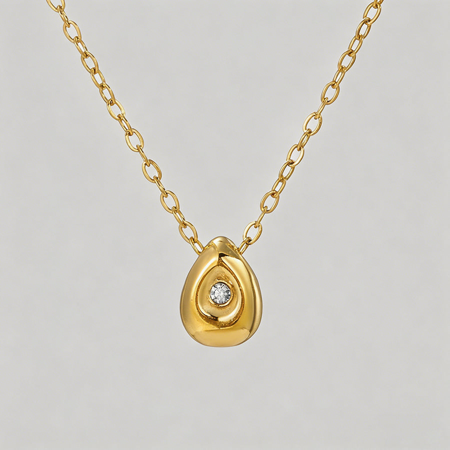 Teardrop Pendant Necklace - Shopdayla Wholesale - #6562