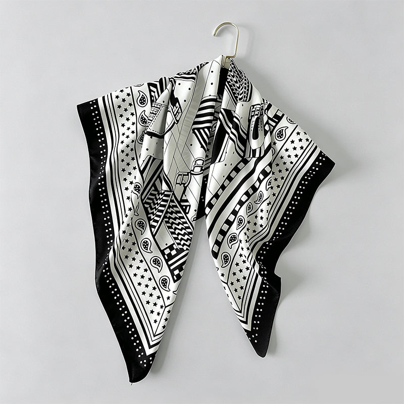 Animal‑Stripe Print Large Squa - Shopdayla Wholesale - #5042