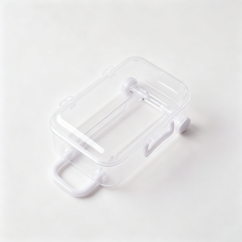 Mini Rolling Luggage Shaped Storage Box