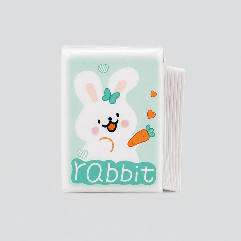 Colorful Rabbit Pocket Tissues Set