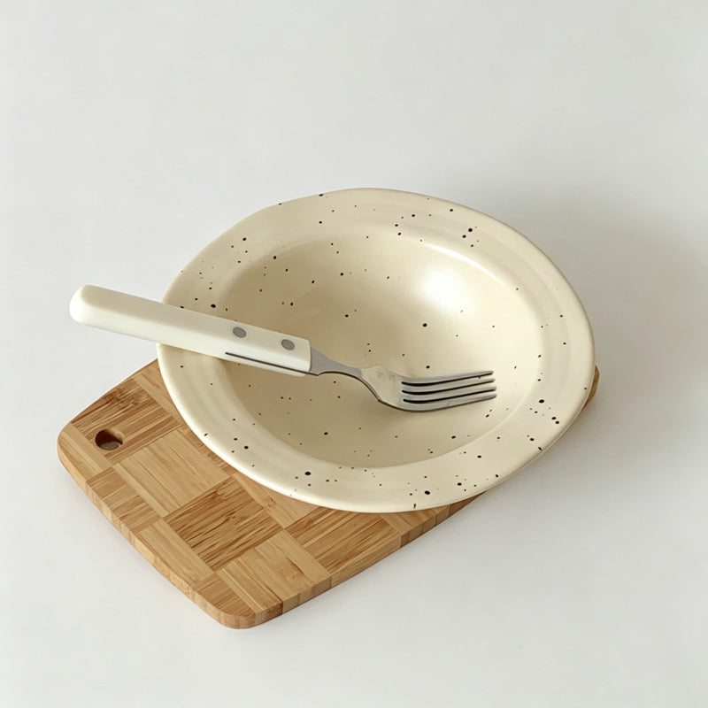 Speckled Rim Pasta Bowl