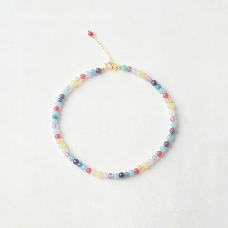Multi Color Beaded Necklace or Bracelet