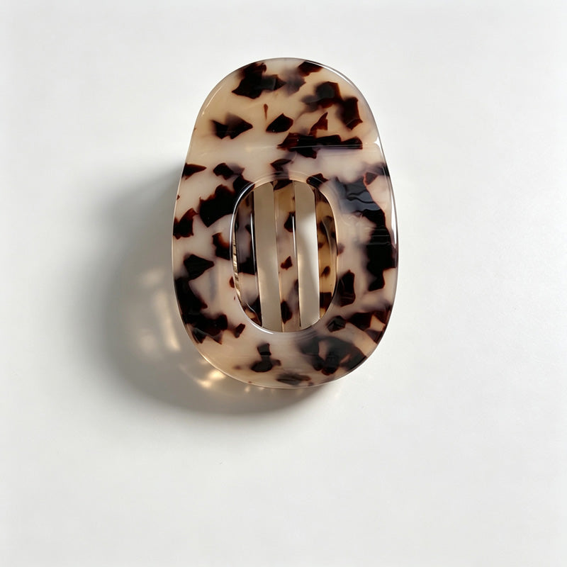 Flat Oval Hollow Hair Claw