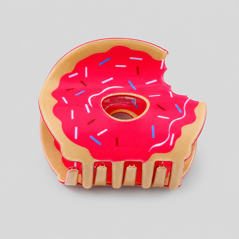 Bitten Donut Hair Claw Clip