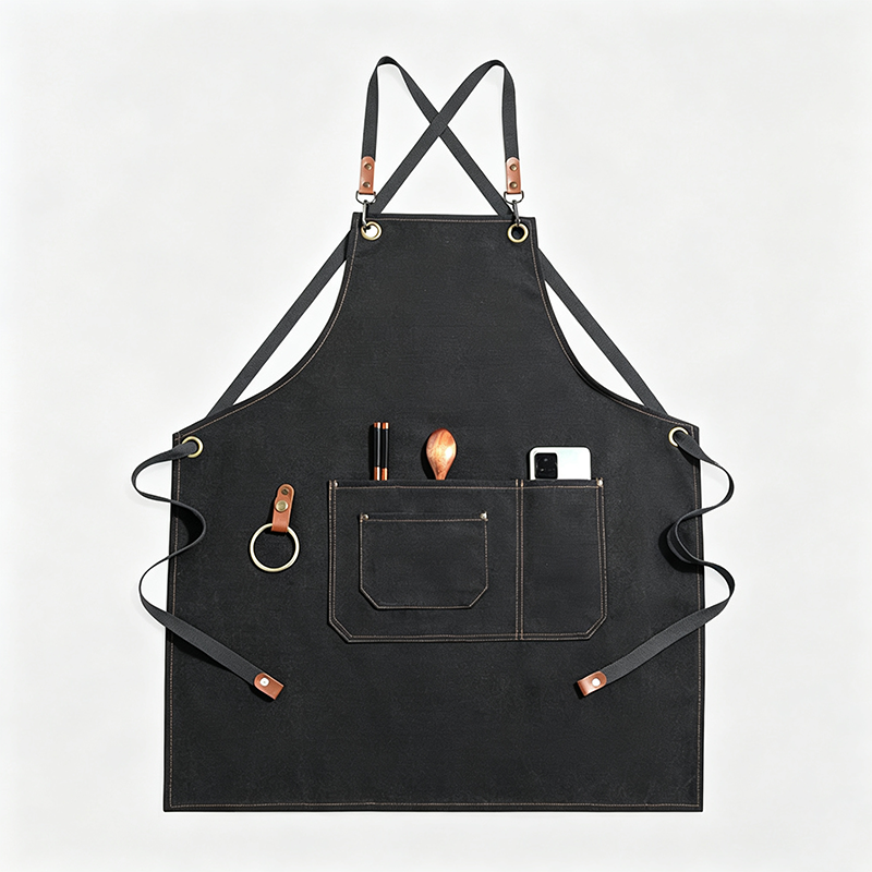 Cross‑Back Canvas Work Apron
