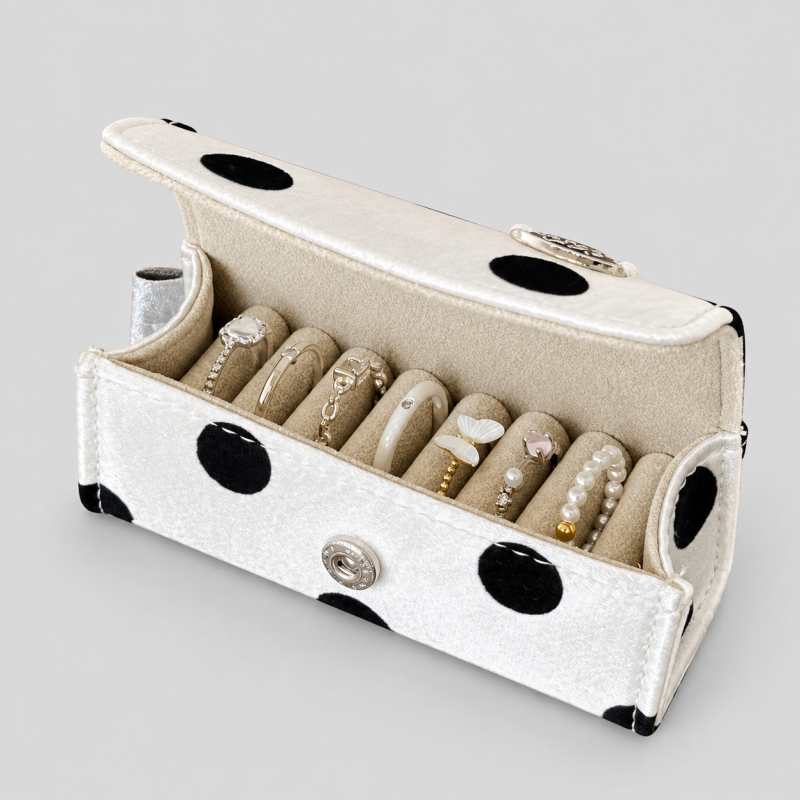 Polka Dot Ring Storage Case