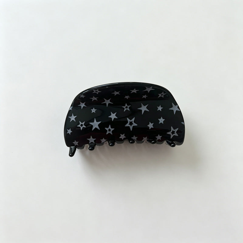Star Print Acrylic Hair Claw