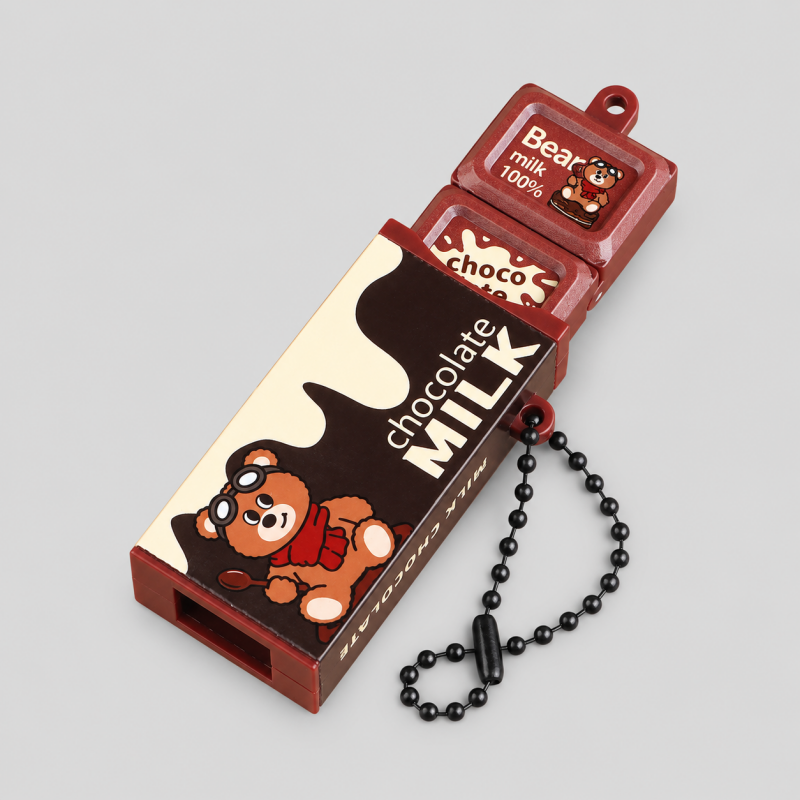 Chocolate Bar Plastic Fidget Keychain