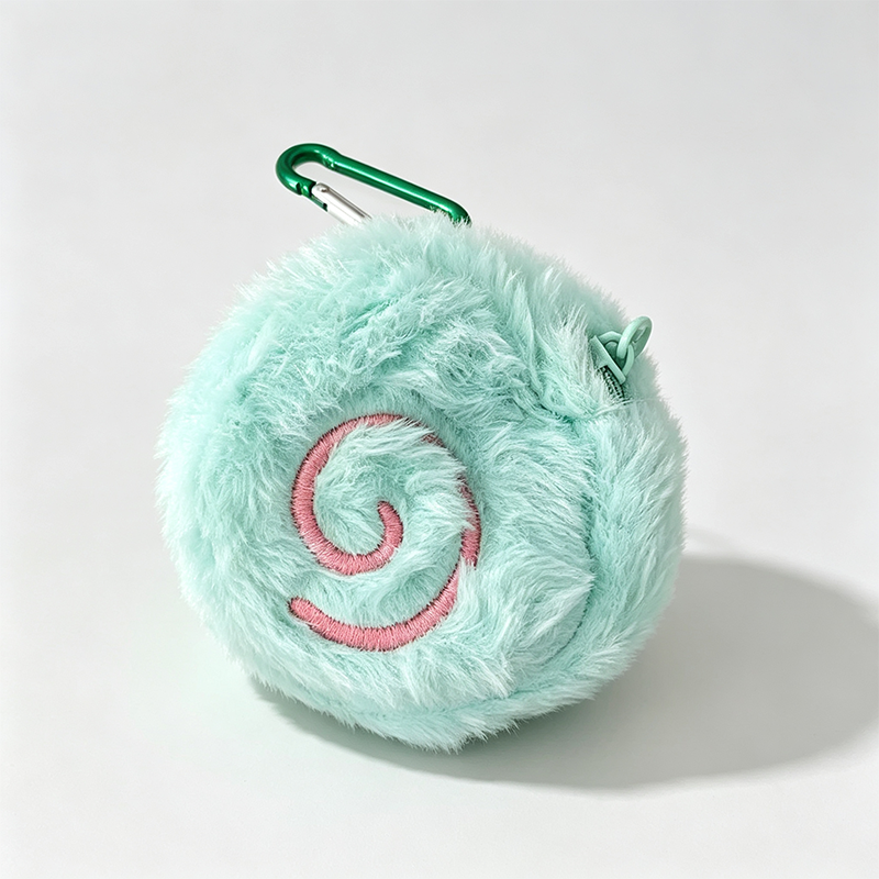 Fluffy Swirl Zip Pouch