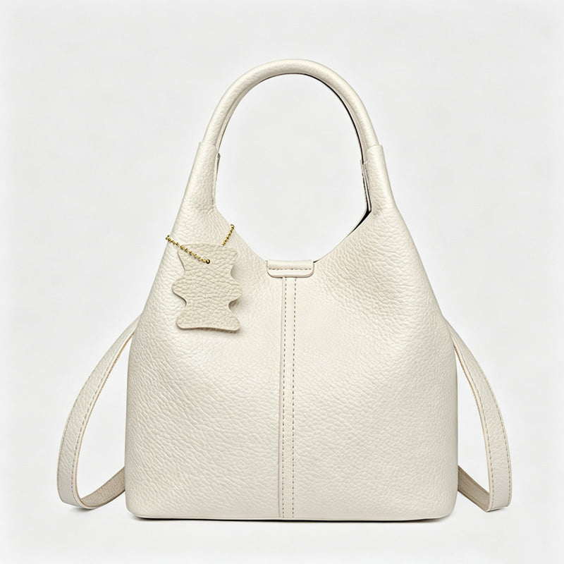 Faux PU Leather Bucket Crossbody Bag