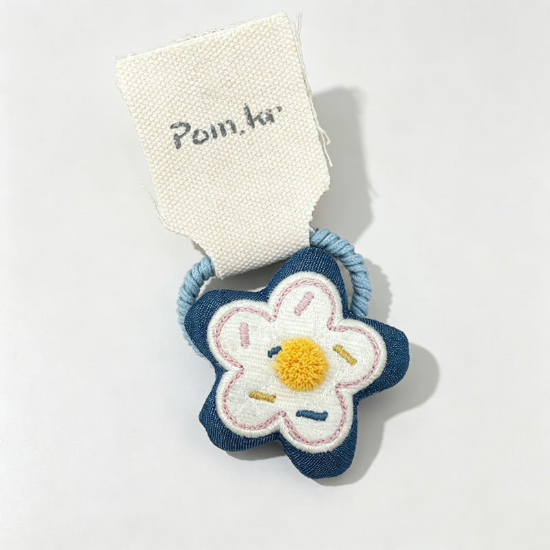 Grid Bow Hair Clips