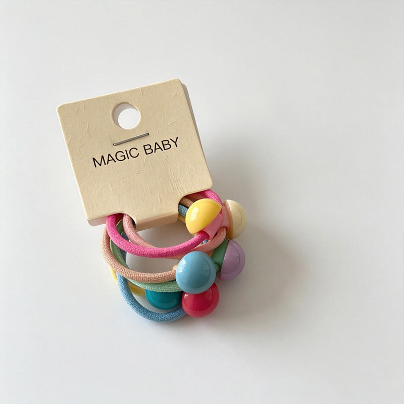 Colorful Flower Hair Clips Set