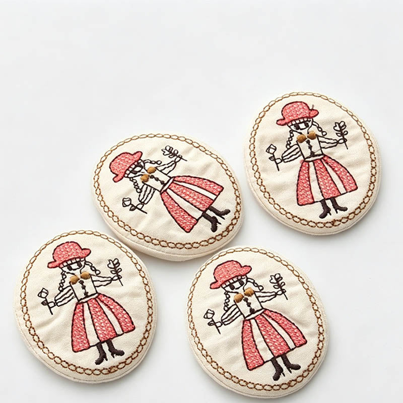 Refined Playful Embroidery Cot - Shopdayla Wholesale - #0130
