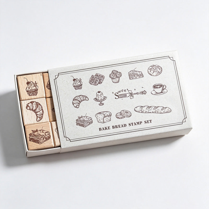 Sweet Bakery Wood Stamps Set