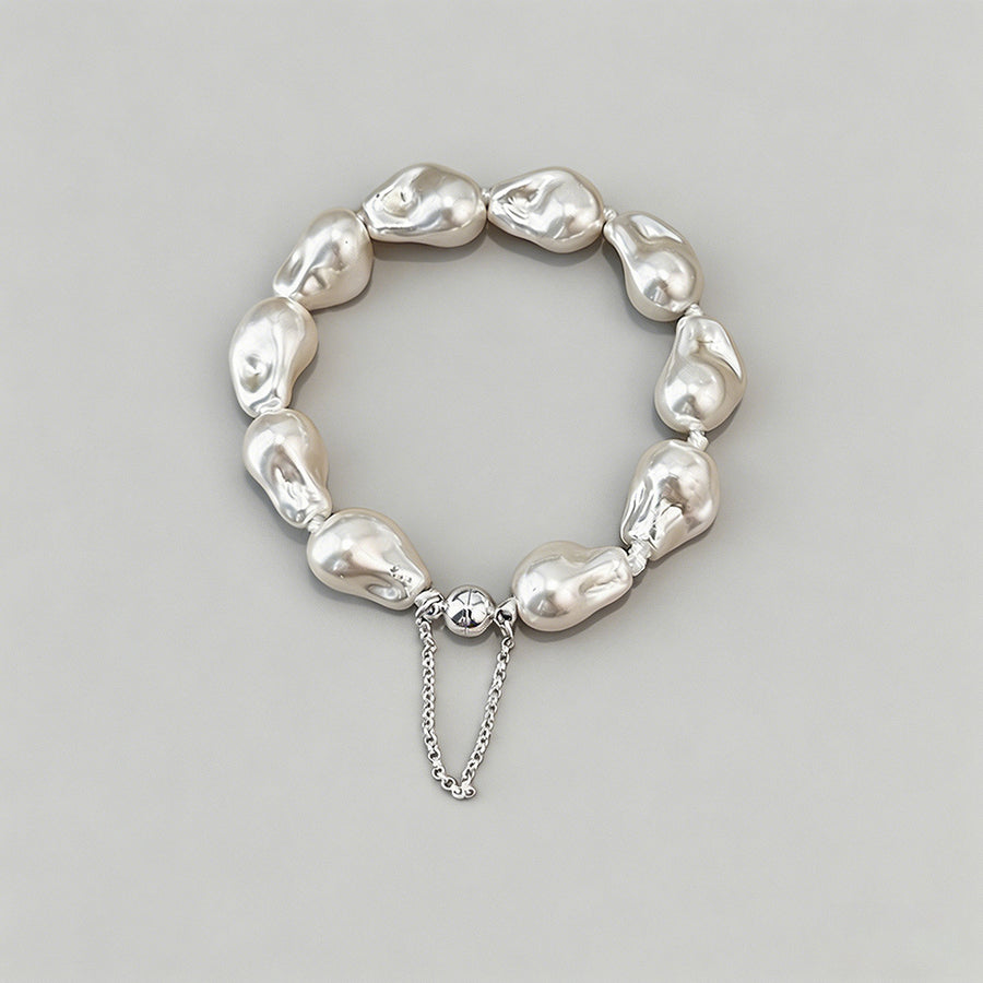 Luxe Baroque Pearl Magnetic Cl - Shopdayla Wholesale - #2242