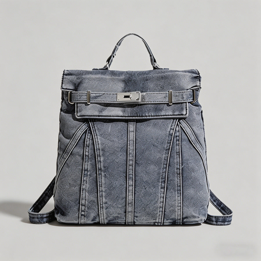 Vintage Washed Denim Convertib - Shopdayla Wholesale - #1794