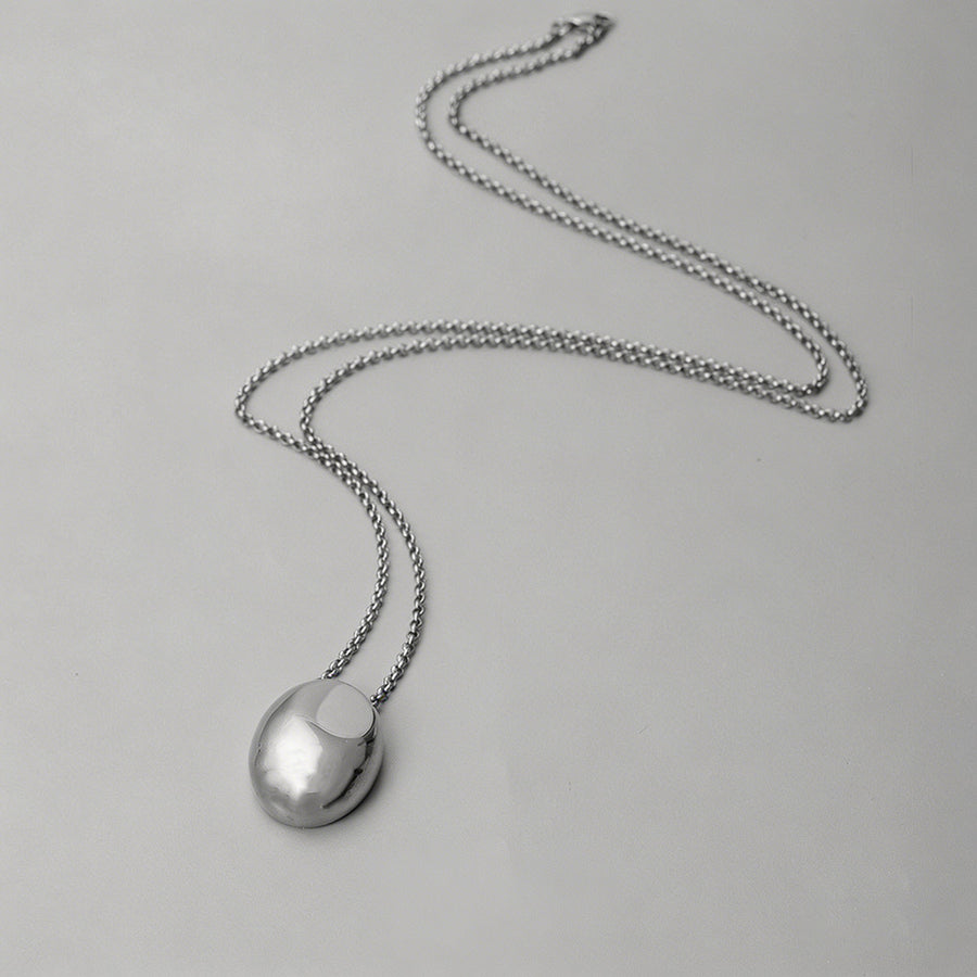 Minimalist Gold Egg Pendant Ne - Shopdayla Wholesale - #6066