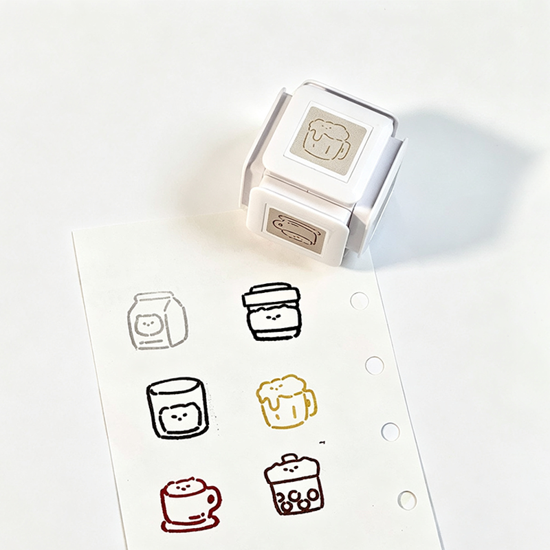 Six‑Sided Rotatable Light‑Sensitive Stamp