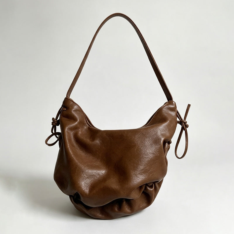 Scarf Detail Shoulder Bag