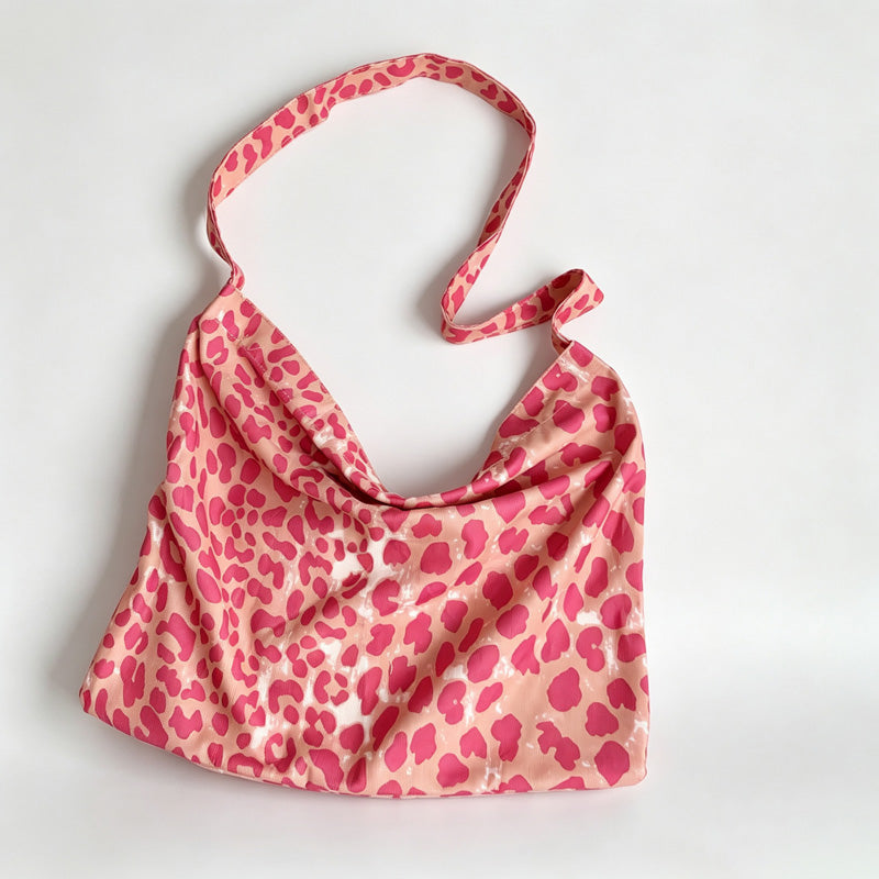 Leopard Print Large Shoulder Bag
