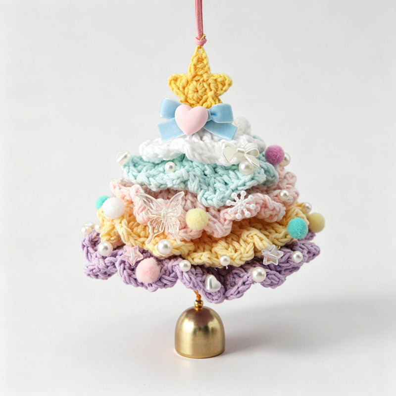 Snowy Christmas Tree Hanger Charm