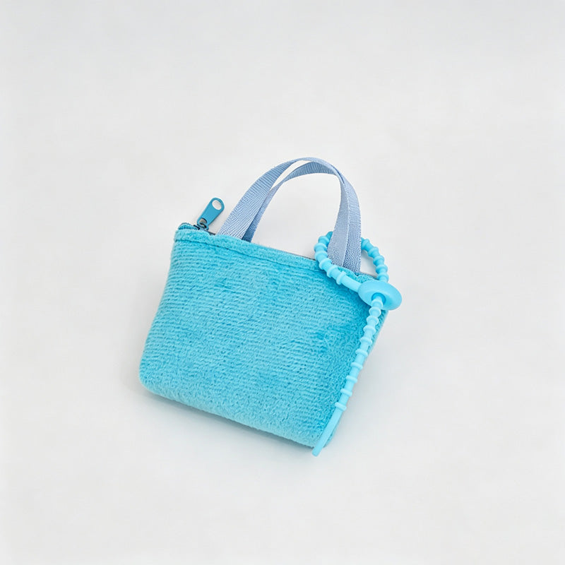Mini Solid Color Earphone Zipper Pouch