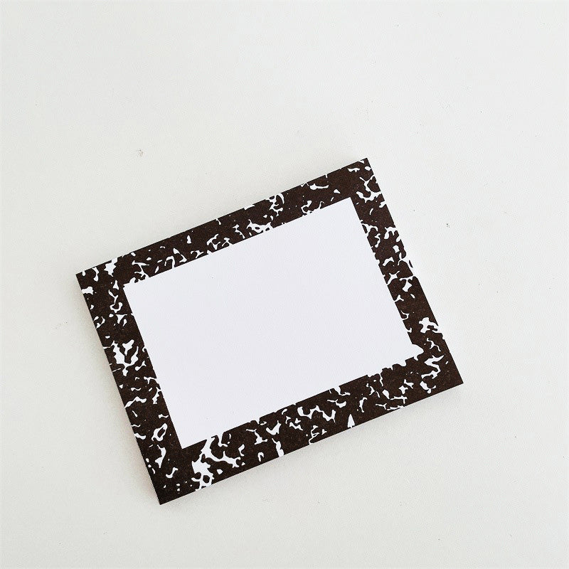 Cow Spot Border Non‑Sticky Notes