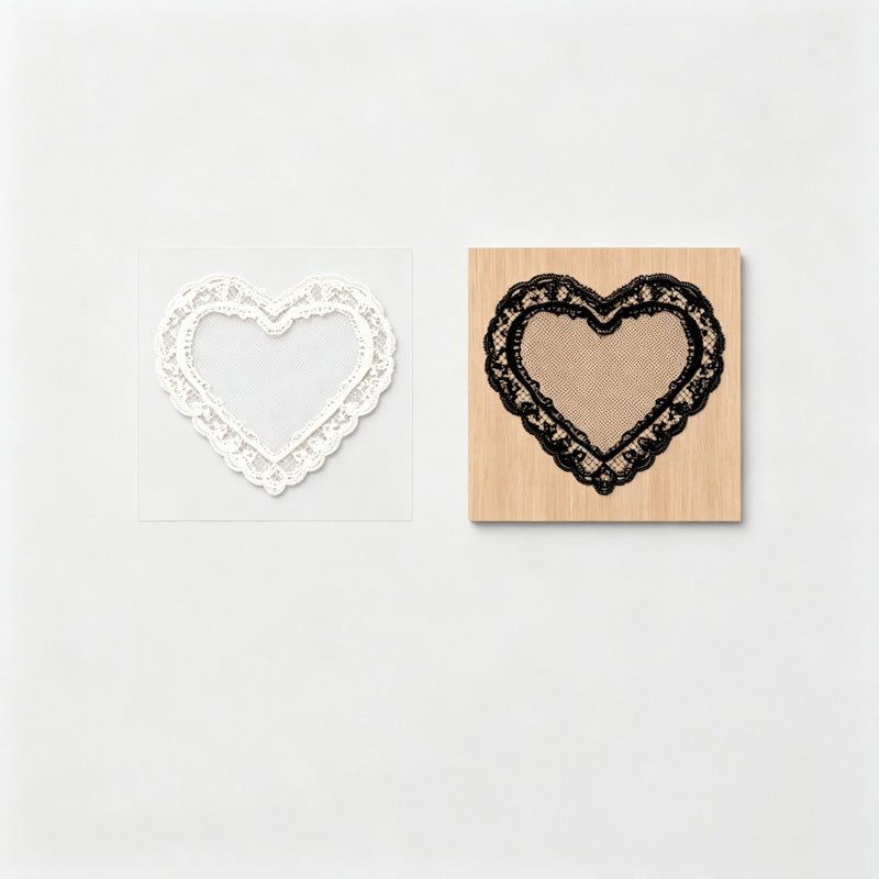 Lace Pattern Beech Wood Stamp