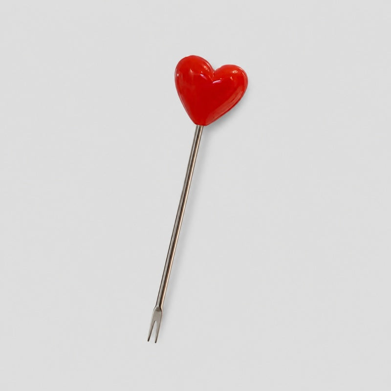 Heart Holder Fruit Forks Set