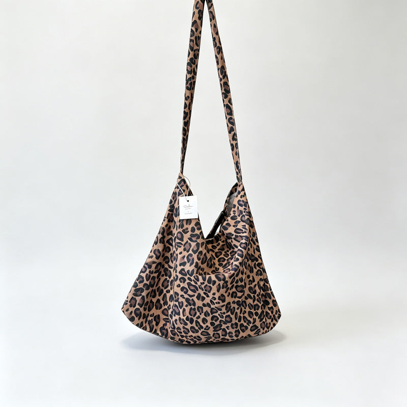 Leopard Shoulder Tote Bag