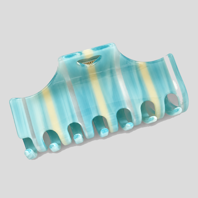 Striped Acrylic Hair Claw