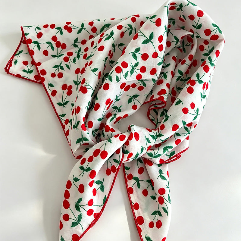 Wave Dots Print Handkerchief