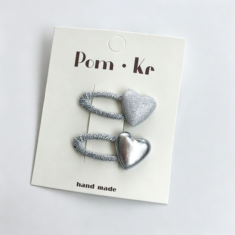 Silver Series Kids Bow Hair Clip
